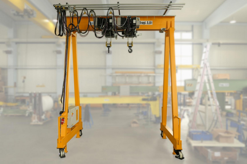 Mobiler Portalkran mit Tandem-Betrieb